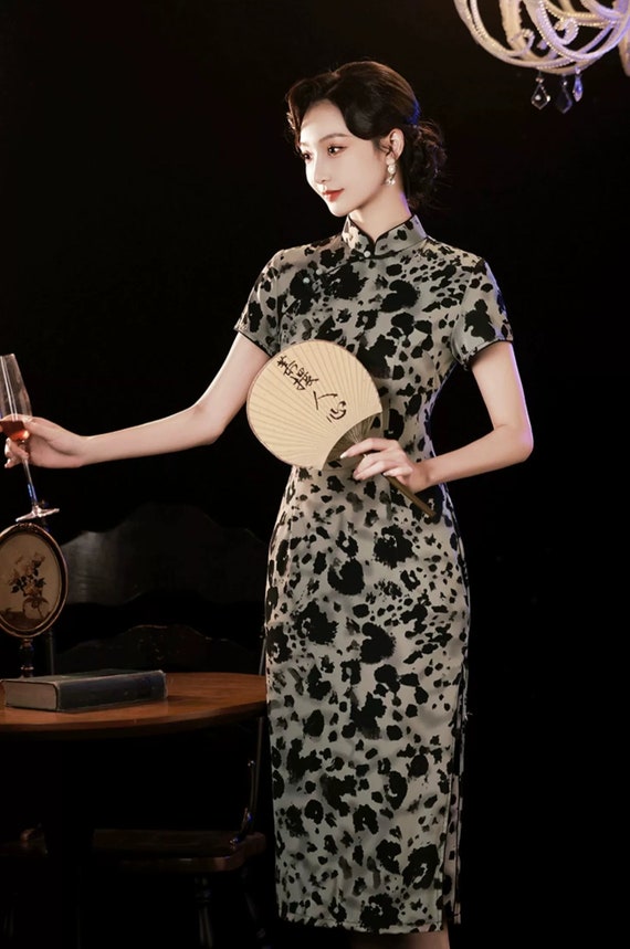 New Summer Classic Leopard Pattern Chinese Cheong… - image 9