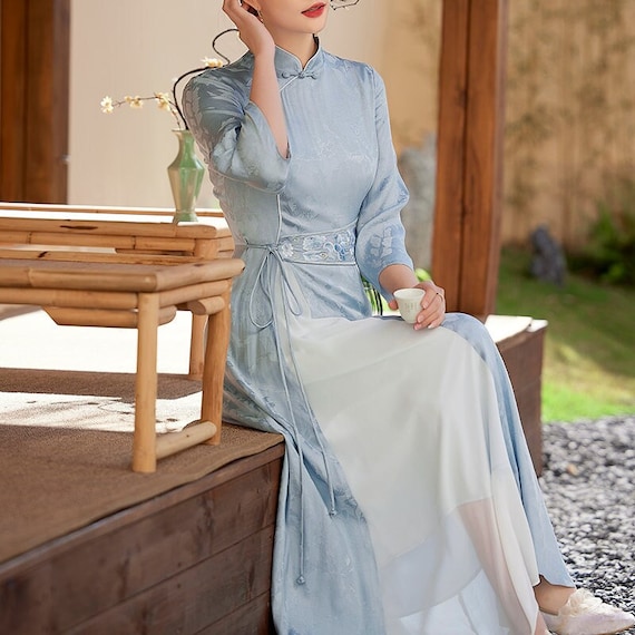 Loose cheongsam dress best sale