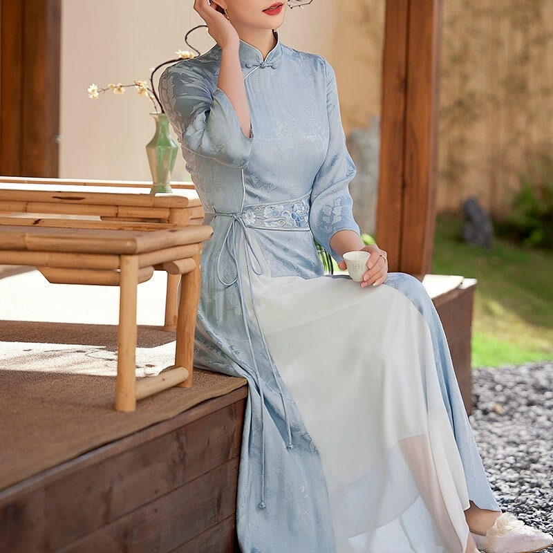 princess polly baby blue dress Sky-Blue Puff-Sleeve Midi Dress  trinarosh