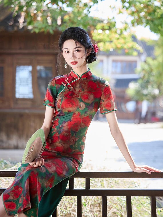 Doveyaf New Summer Chinese Sleeveless Woman Cheongsam Dress China Qipao  Floral Pattern Lined Size S-3XL - Etsy