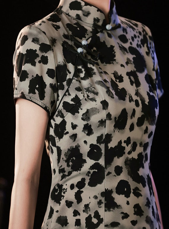 New Summer Classic Leopard Pattern Chinese Cheong… - image 7
