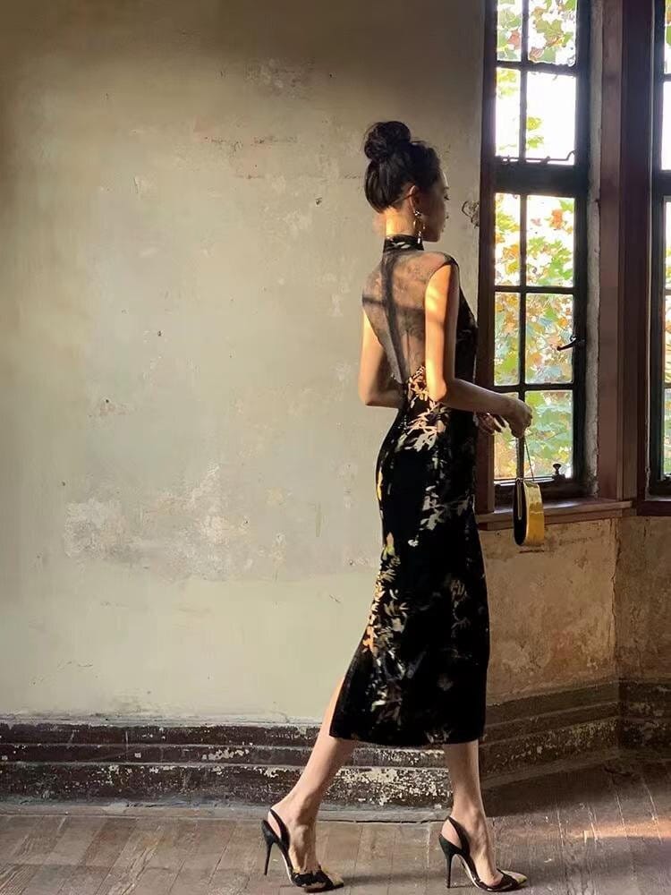 BiSH クジ 未開封 2020 Singer Diamond 张碧晨 Elegant China Cheongsam in Black