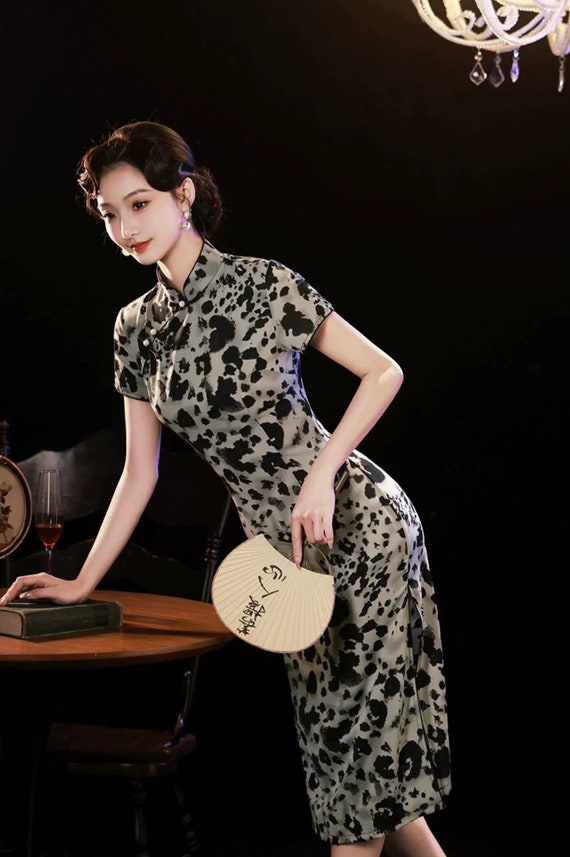 New Summer Classic Leopard Pattern Chinese Cheong… - image 8