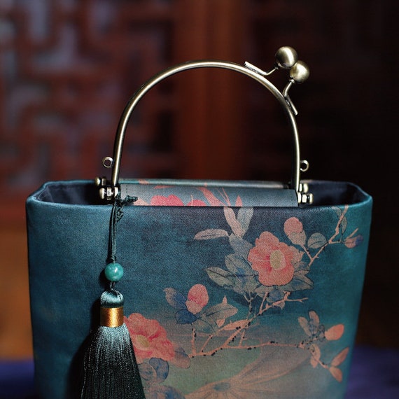 Silk Shanghai big sky purse/tote