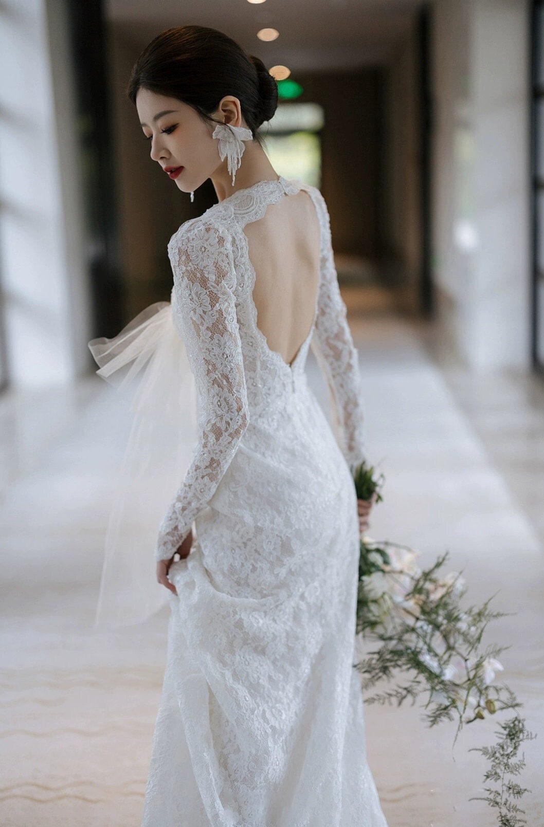 chinese dress ladies Lily Blush White Wedding Dress| Wedding Gowns Xs / White / Lace main image 0