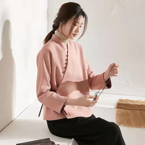 Traditional China Tang Dynasty Jacket for Autumn/ Winter