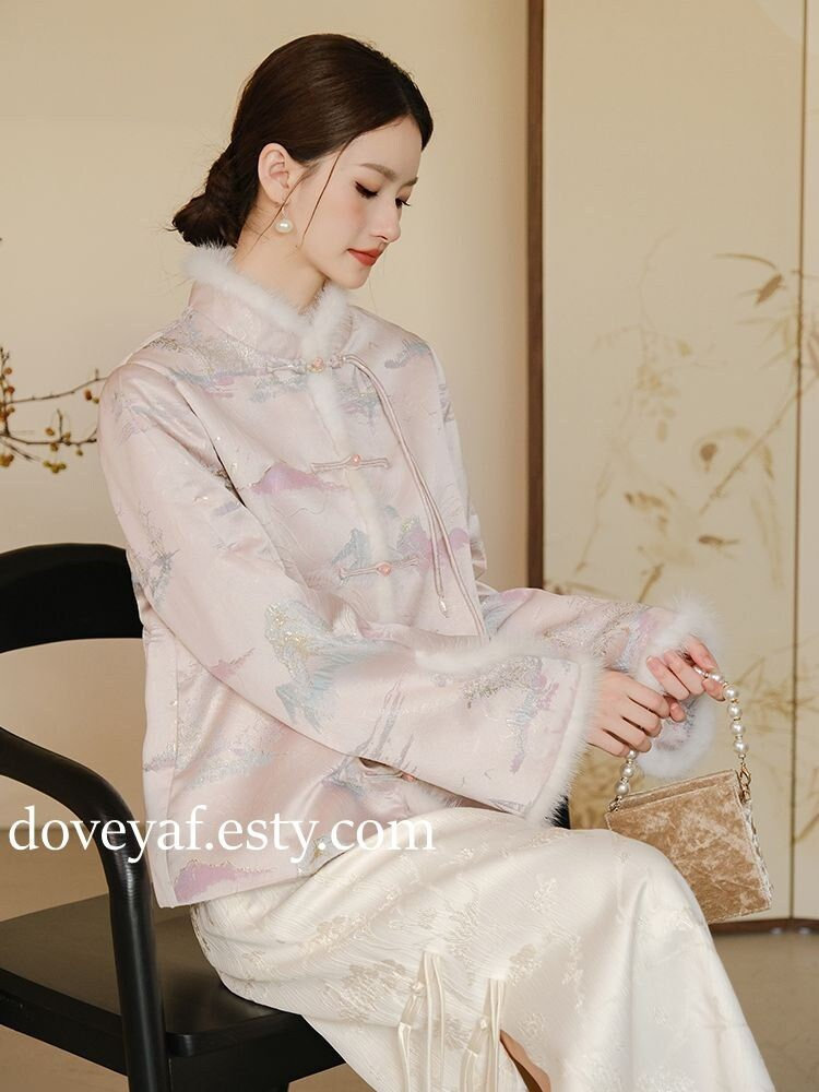 中国語：海派旗袍【新品】 Amazon.com: 豪華無袖旗袍服裝中文領側高開叉中國傳統派對雞尾酒
