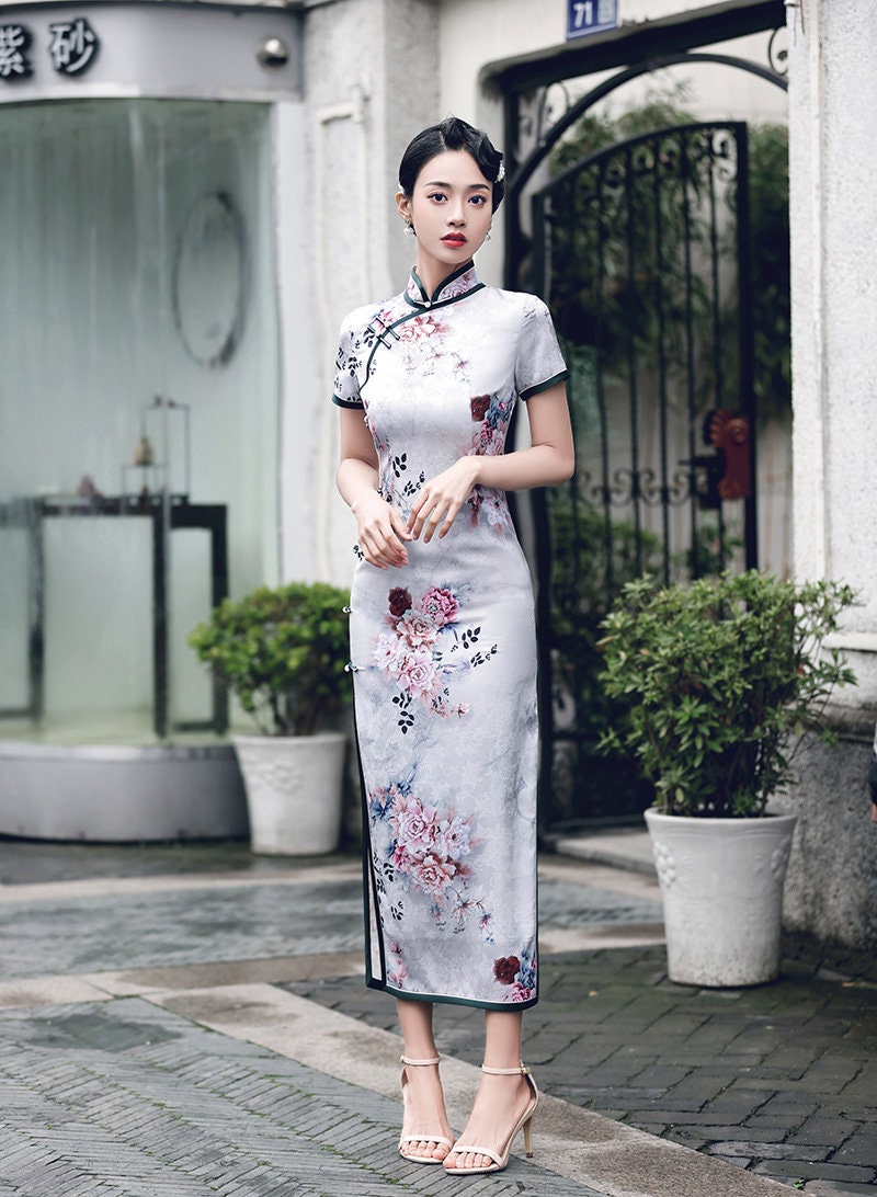 Premium Handmade Autumn China Cheongsam 