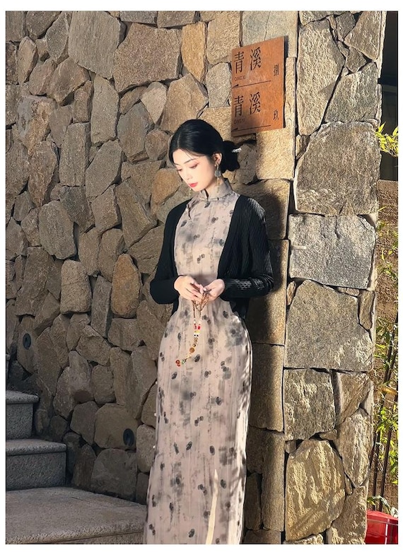 close fitting chinese dress New Spring Summer Qipao Dress, China Cheongsam Tencel Linen Material, Retro  Elegant Tea Ceremony, Full Pankou Closure Size S-3XL