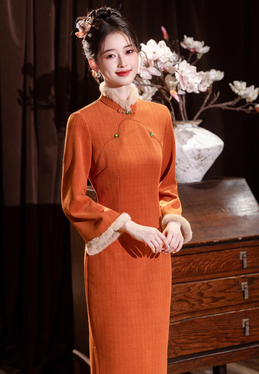 fitted lace wedding dress Amazon.com: Womens Chinese Dress main image 1