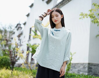 明天好好 DEPT Ming teng blouse チャイナブラウス
