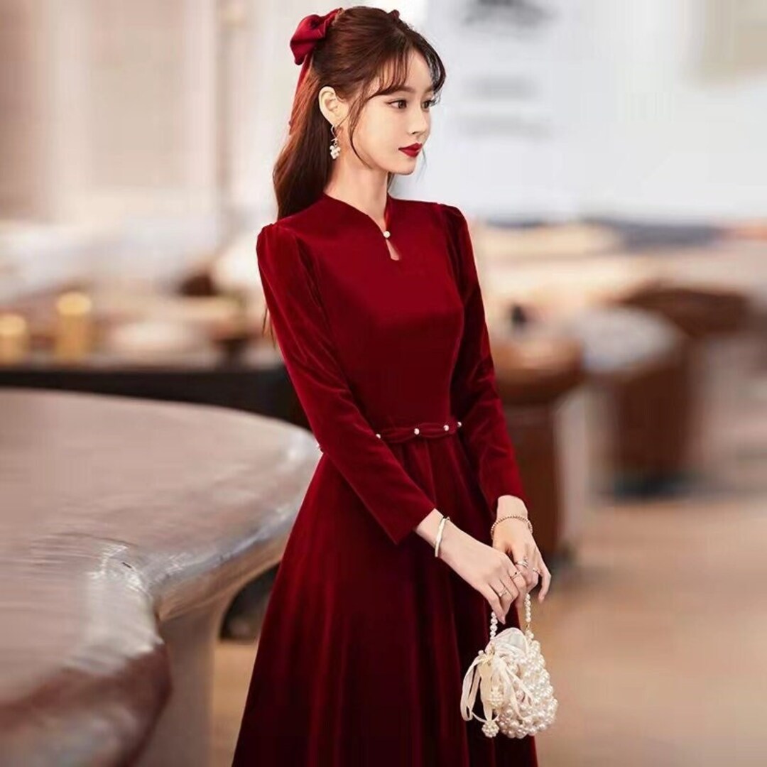 knee length dresses for ladies Kameron Lace Maxi Dress in Brown main image 0