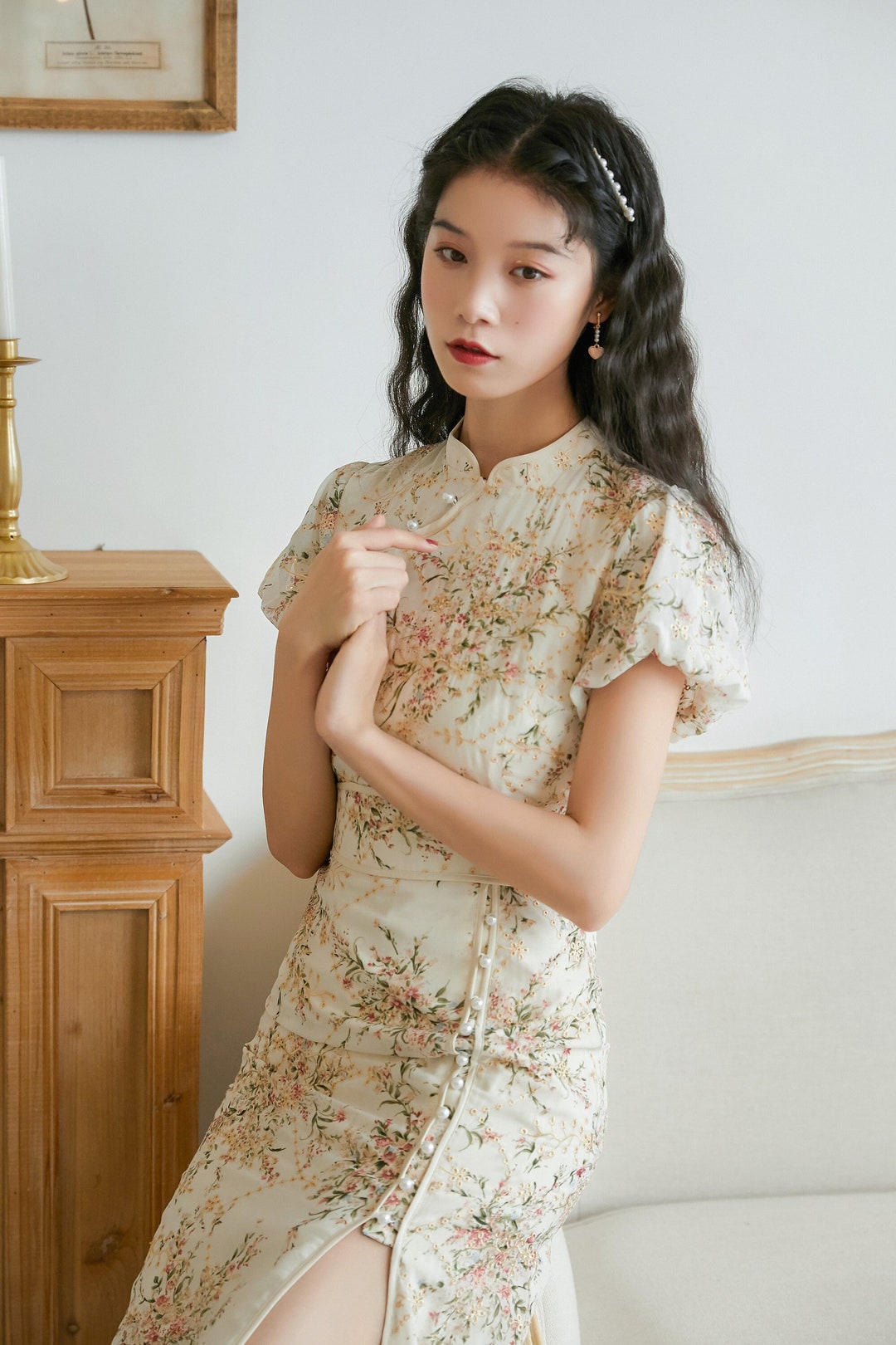 Modern China Cheongsam Chinese Vintage Sexy Qipao Dress Tea - Etsy