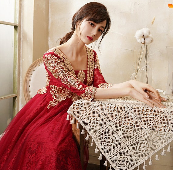 Traditional Chinese Bridal Red Qipao Gown, China Bride Wedding Dress,  Evening Gown Toast Suit, Classical Embroidery Flowers, Maternity Able - Etsy