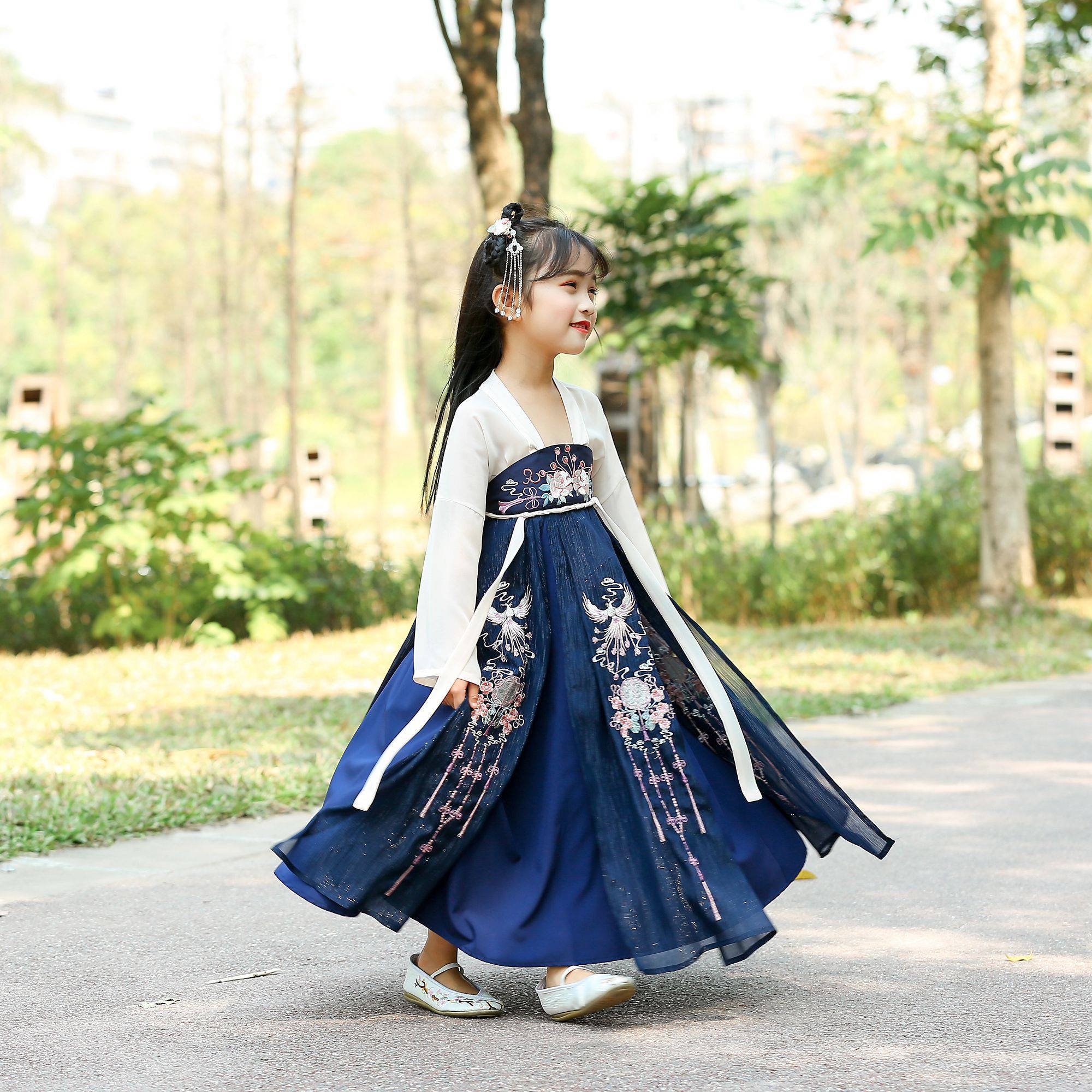 Robe Hanfu Mi innocence pour Filles - Style Chinois Été Ancien