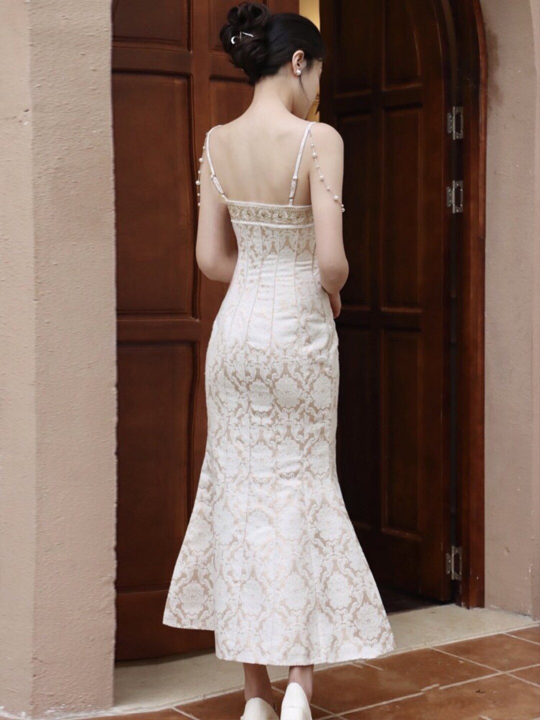 French Style Hollowed Slip Dress