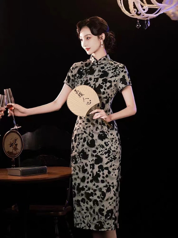 New Summer Classic Leopard Pattern Chinese Cheong… - image 4