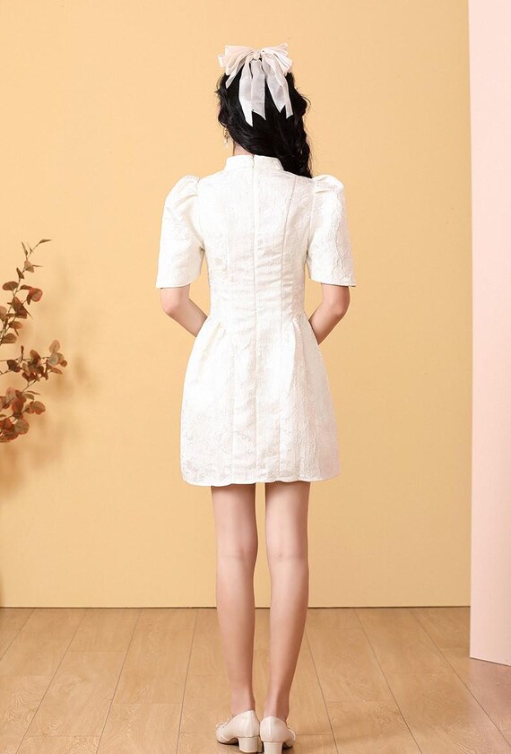 empire line mini dress Mini Empire Waist Dress Large main image 1