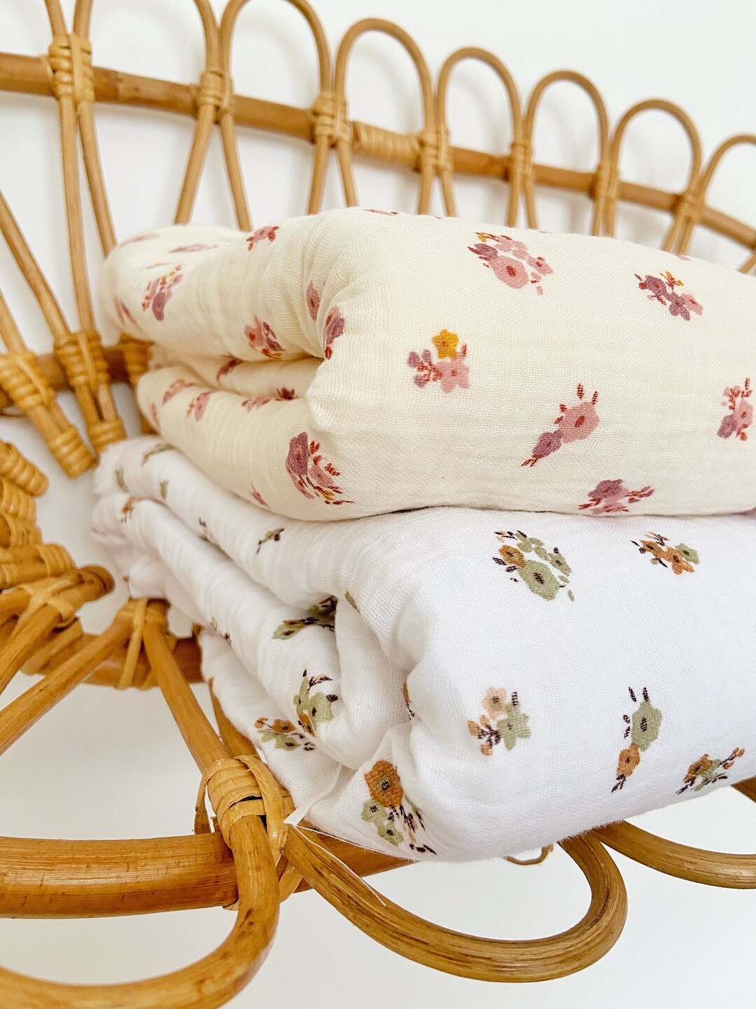 Baby Blanket in Cotton Gauze Soft Fur Blanket Birth Gift Etsy