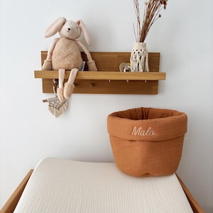 Personalized baby storage basket, diaper basket