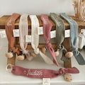 Personalized cotton gauze pacifier clip, baby gift product logo