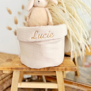 Personalized baby storage basket, diaper basket
