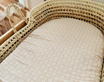 Housse pour matelas de panier à langer, housse de couffin bébé