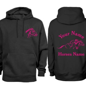 Personalised  Horse Racing Hoodie H14