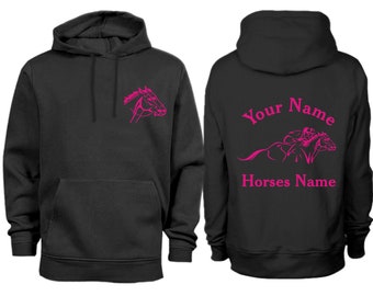 Personalised  Horse Racing Hoodie H14