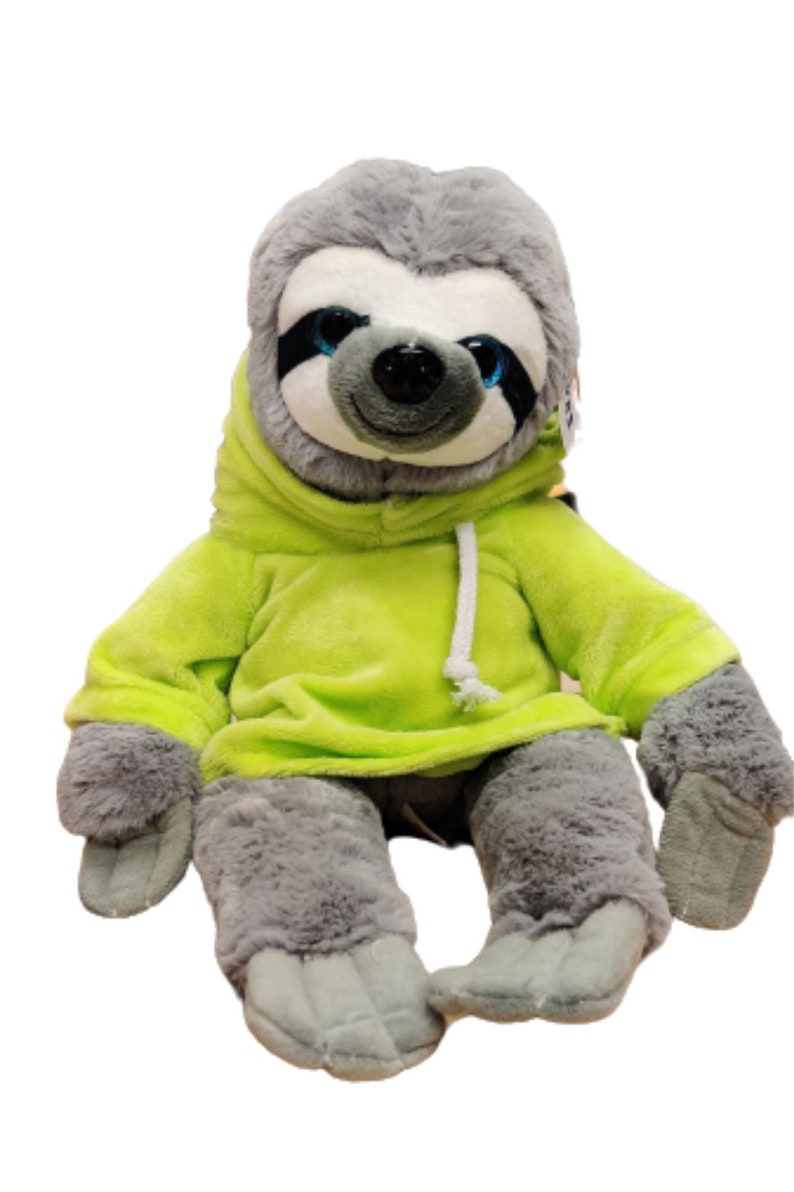 Personalised Sloth Soft Toy Green