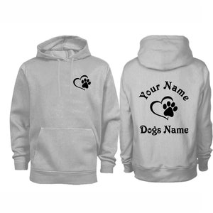 Personalised  Dog Heart and Paw Design Dog01