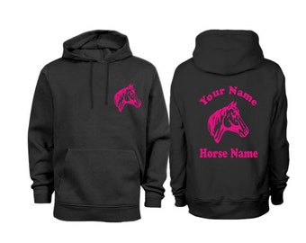 Personalised  Horse Head Horse Hoodie H9