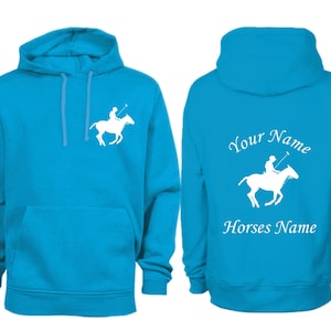 Personalised Polo Horse Hoodie H16