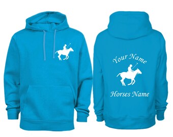 Personalised Polo Horse Hoodie H16