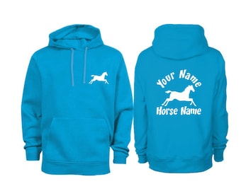Personalised Cantering Horse Hoodie H3