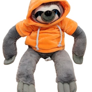 Personalised Sloth Soft Toy Orange
