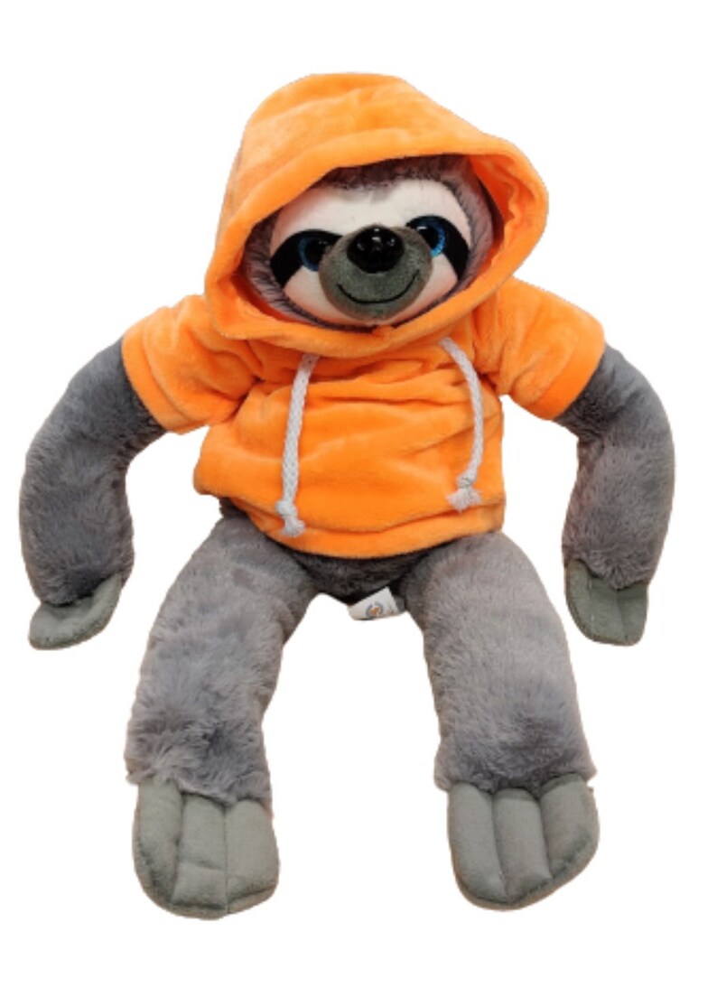 Personalised Sloth Soft Toy Orange