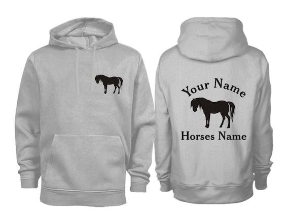 personalised pony hoodie