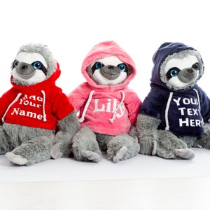 Personalised Sloth Soft Toy image 1