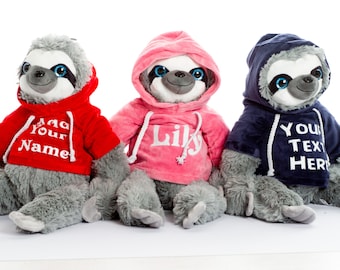 Personalised Sloth Soft Toy