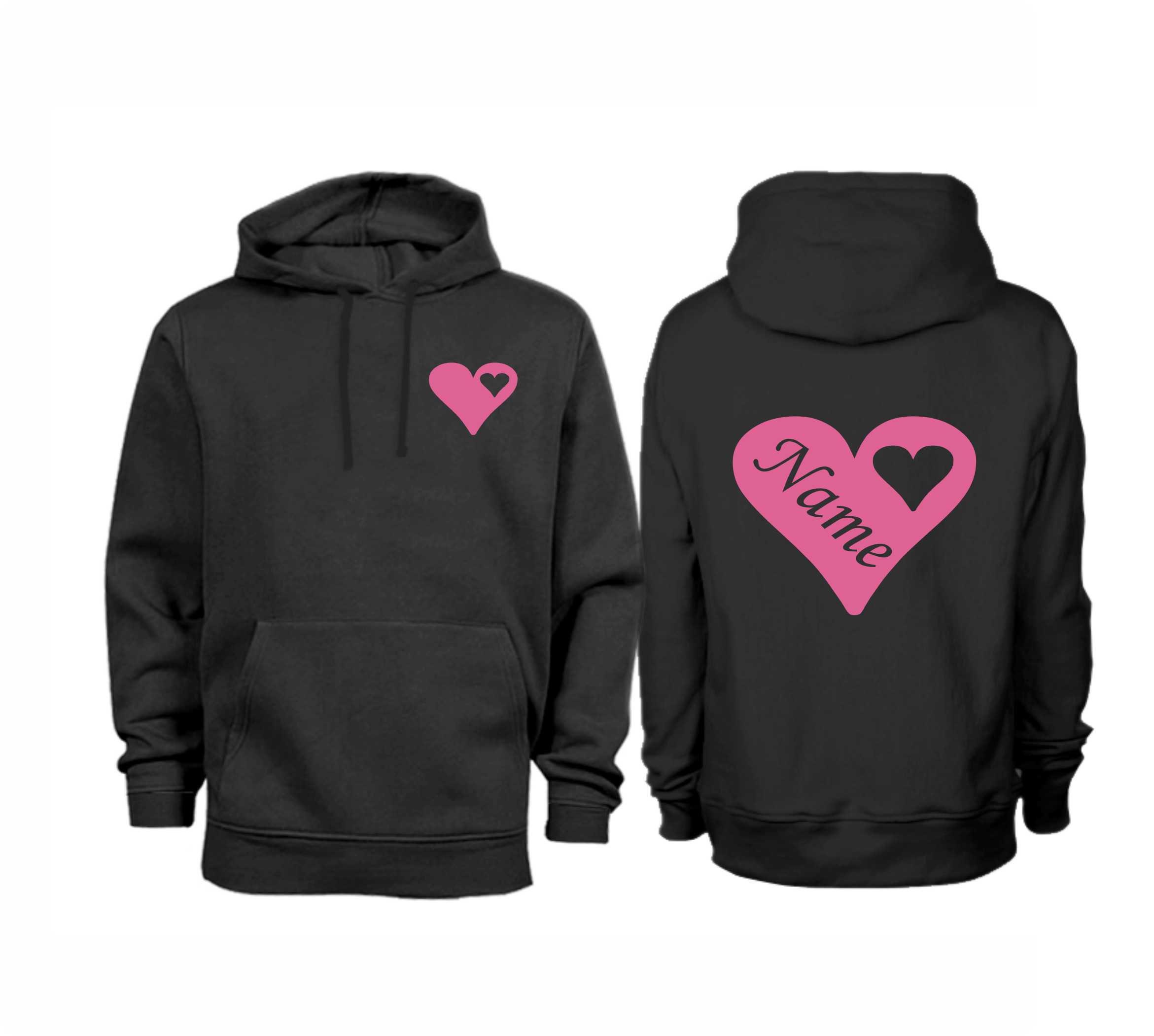 Personalised Heart Hoodie P1