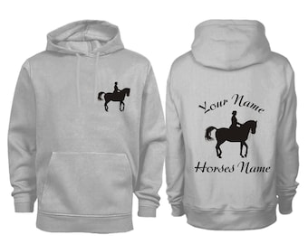 Personalised  Smart Dressage Horse Hoodie H017