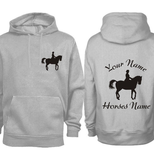 Personalised  Smart Dressage Horse Hoodie H017