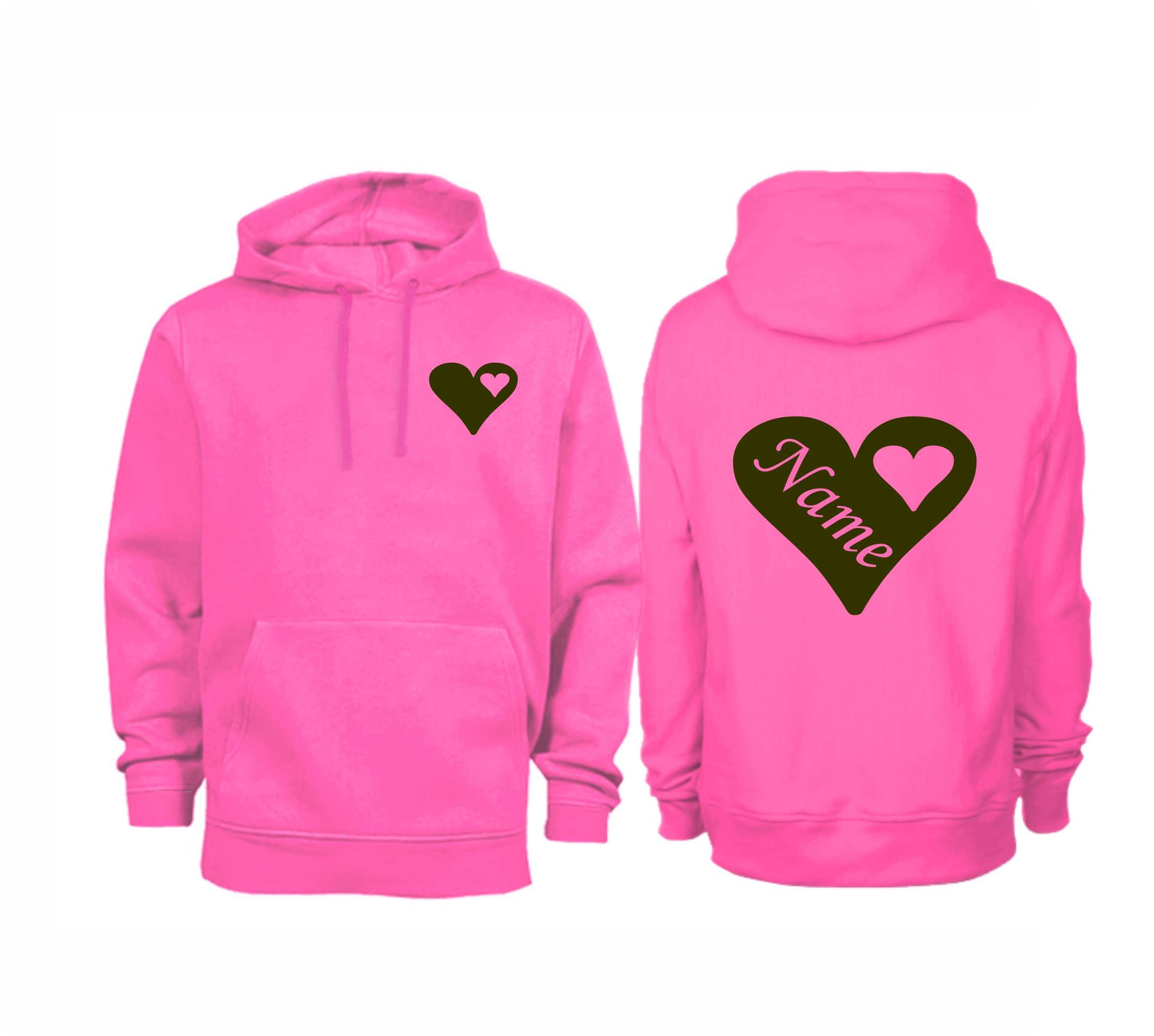Personalised Heart Hoodie P1 - Etsy