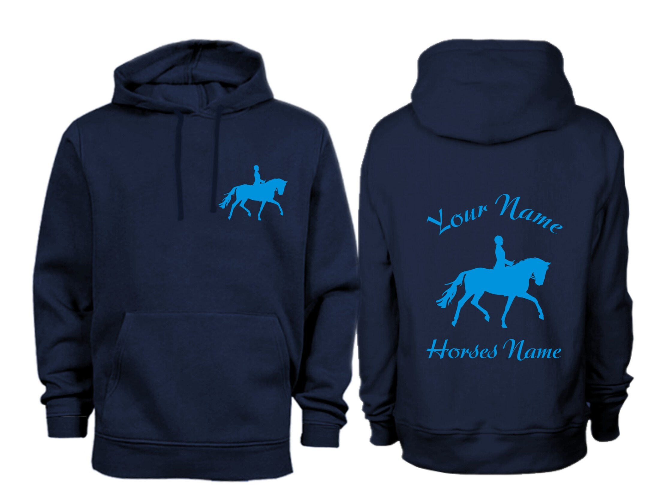 Personalised Dressage Horse Hoodie H15