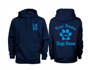 Personalised  Dog Love and Paw Design Dog02