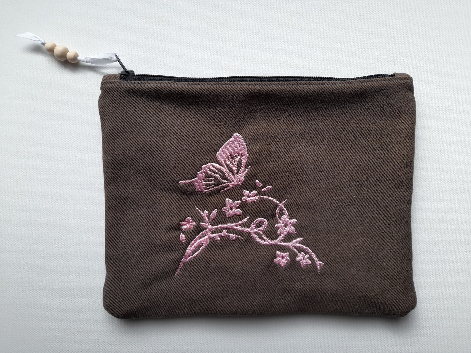 Cosmetic bag with embroidery makeup bags cosmetic bags  etsy