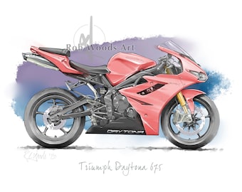 Triumph Daytona 675 print