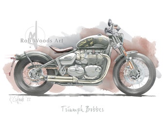 Triumph Bobber print
