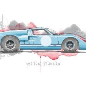 1966 Ford GT MkII print